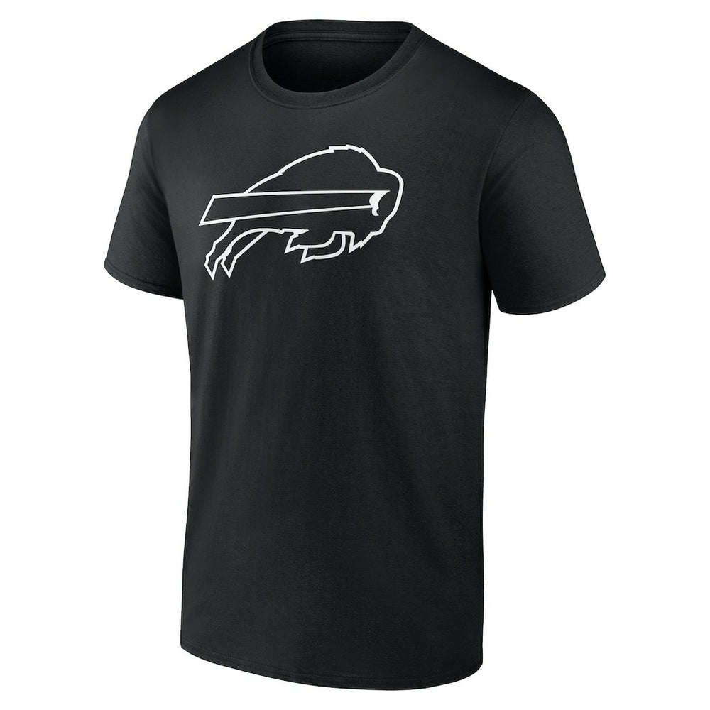 Buffalo Bills Personalized Name & Number Monochrome T-Shirt Black