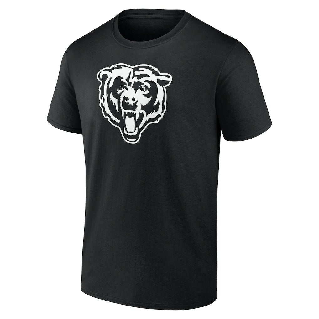 Chicago Bears Personalized Name & Number Monochrome T-Shirt Black