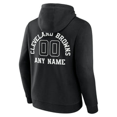 Cleveland Browns Personalized Name & Number Pullover Hoodie Black