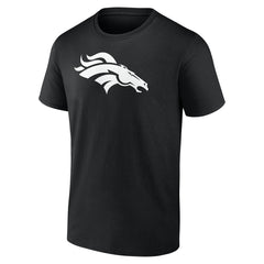 Denver Broncos Personalized Name & Number Monochrome T-Shirt Black