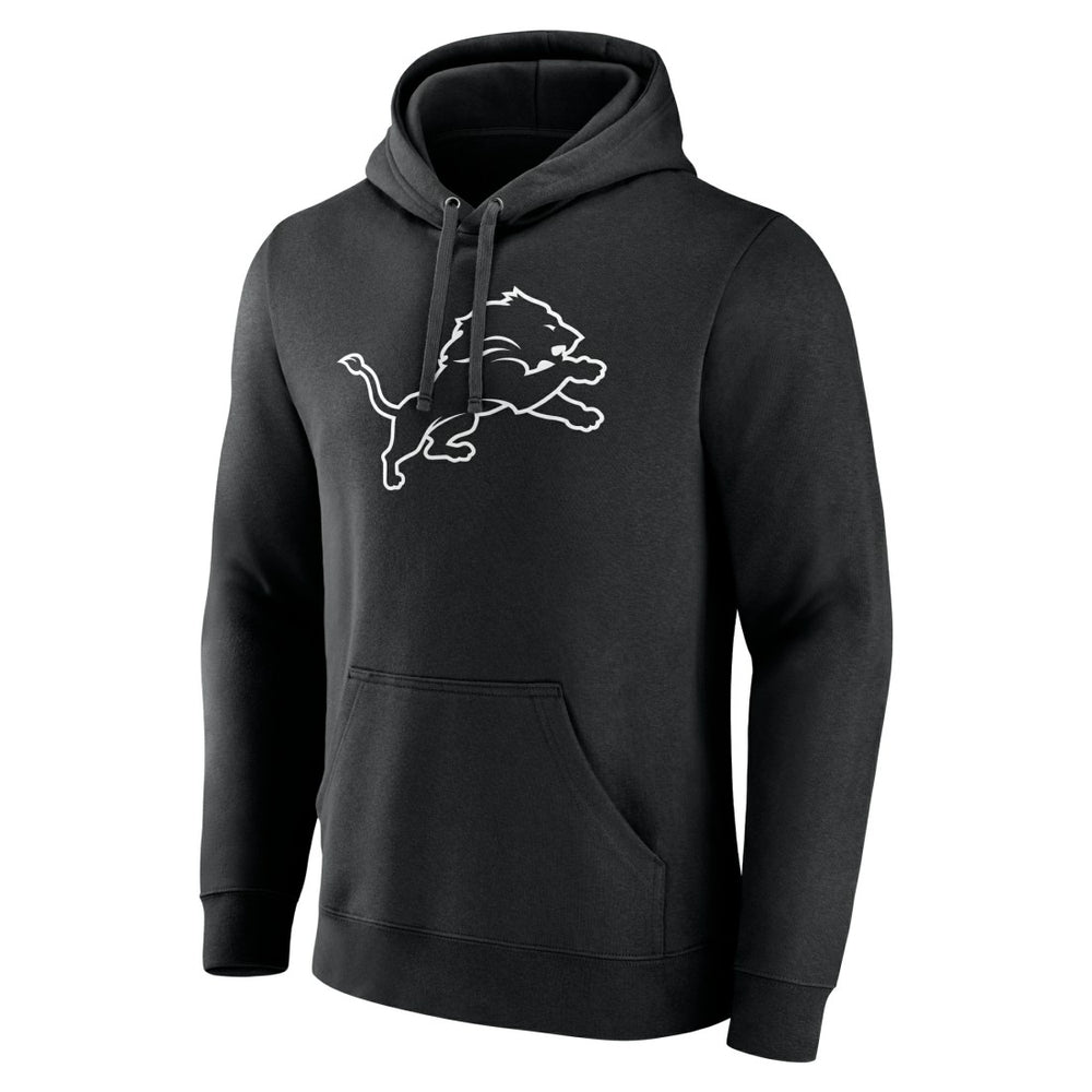 Detroit Lions Personalized Name & Number Pullover Hoodie Black