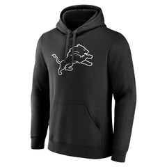 Detroit Lions Personalized Name & Number Pullover Hoodie Black