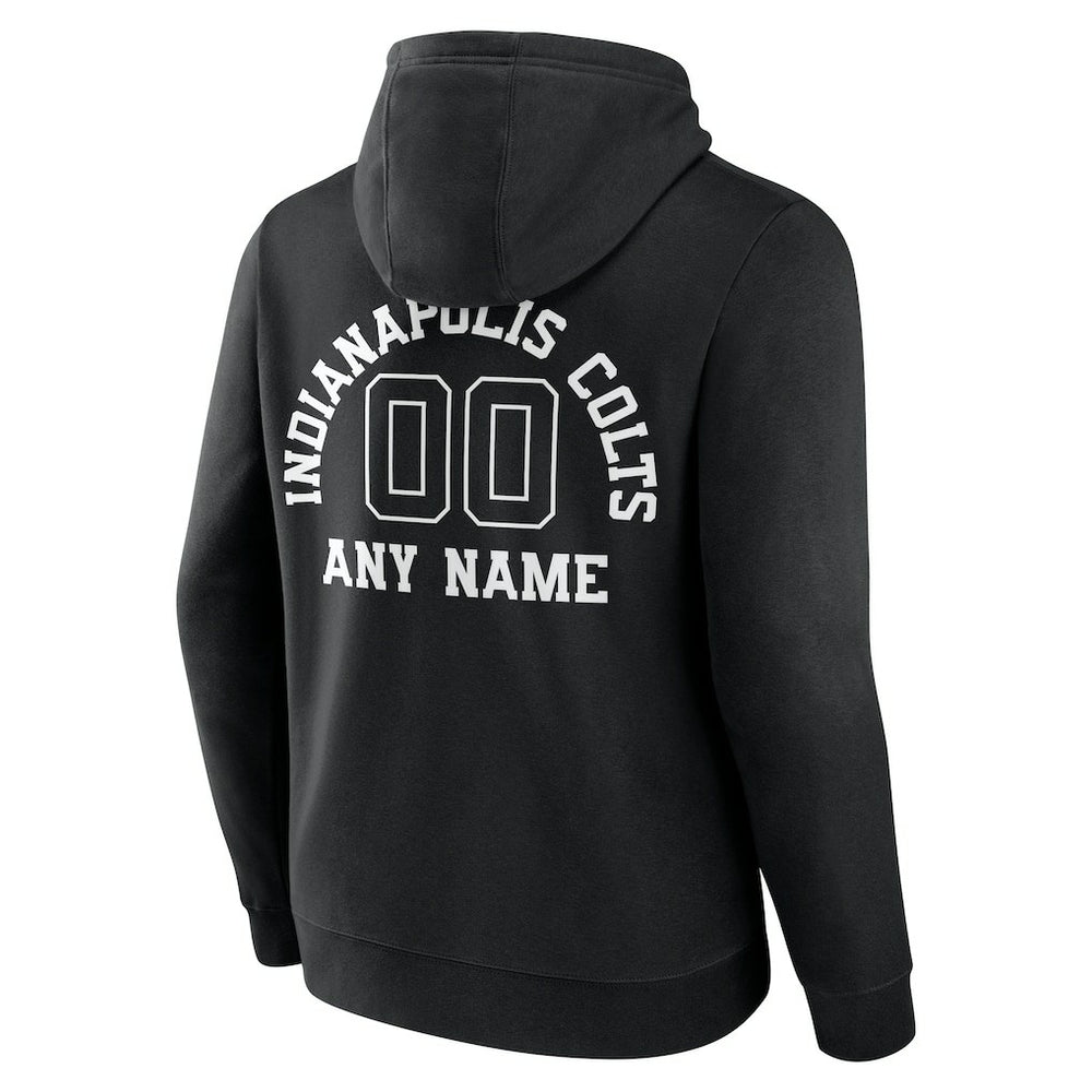 Indianapolis Colts Personalized Name & Number Pullover Hoodie Black