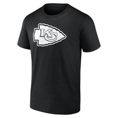 Kansas City Chiefs Personalized Name & Number Monochrome T-Shirt Black