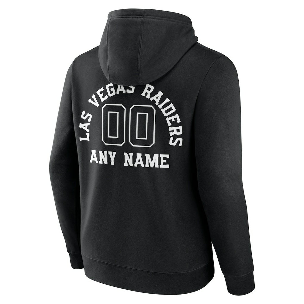 Las Vegas Raiders Personalized Name & Number Pullover Hoodie Black