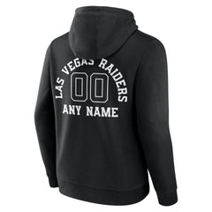 Las Vegas Raiders Personalized Name & Number Pullover Hoodie Black