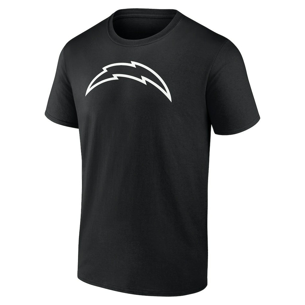 Los Angeles Chargers Personalized Name & Number Monochrome T-Shirt Black