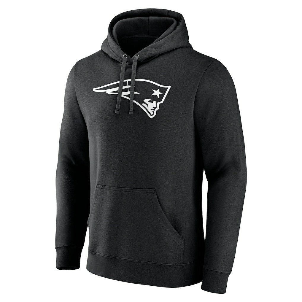 New England Patriots Personalized Name & Number Pullover Hoodie Black