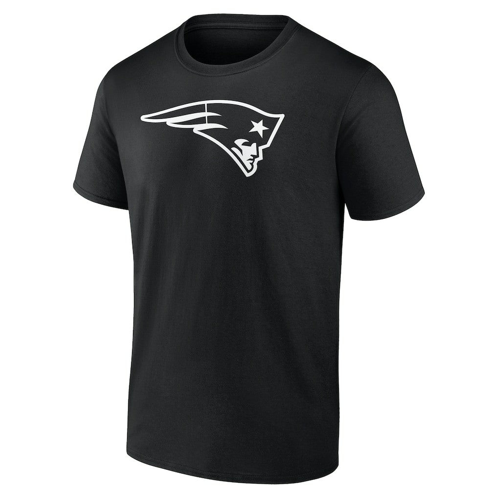 New England Patriots Personalized Name & Number Monochrome T-Shirt Black