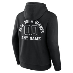 New York Giants Personalized Name & Number Pullover Hoodie Black
