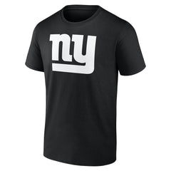 New York Giants Personalized Name & Number Monochrome T-Shirt Black