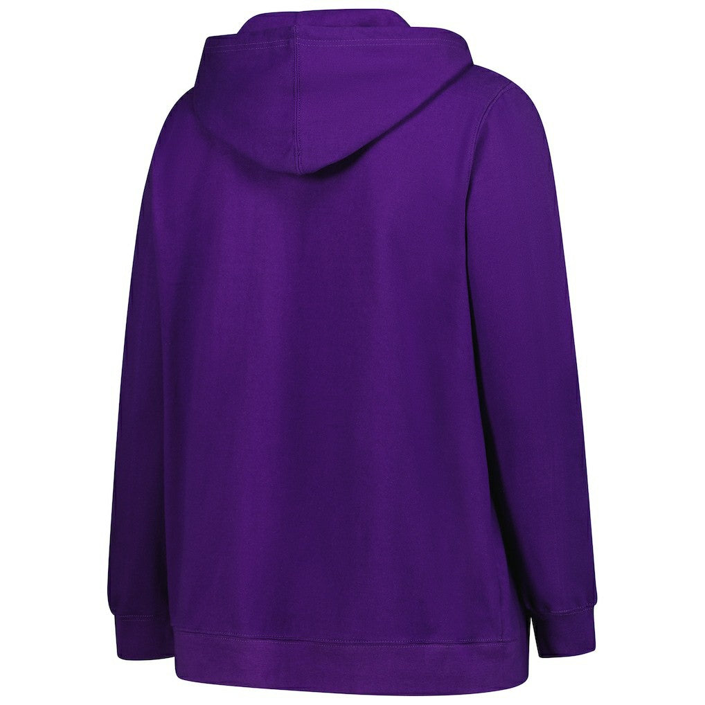Fanatics Minnesota Vikings Women's Plus Size V-Neck Pullover Hoodie Purple