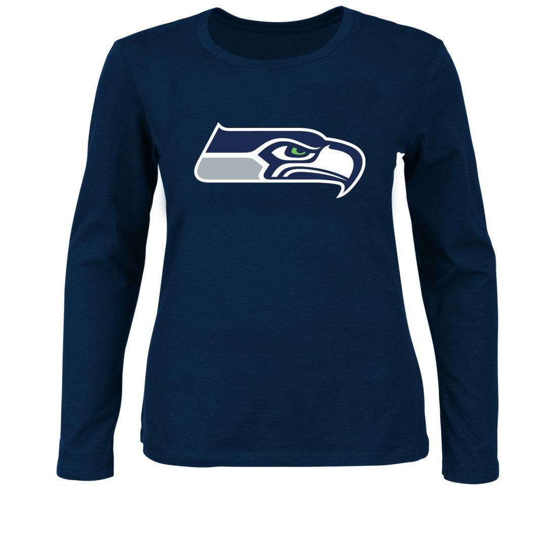 Fanatics Seattle Seahawks Women's Plus Size Long Sleeve T-Shirt College Navy