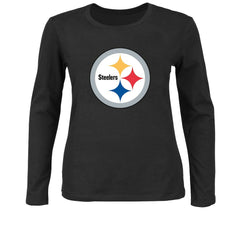 Fanatics Pittsburgh Steelers Women's Plus Size Long Sleeve T-Shirt Black