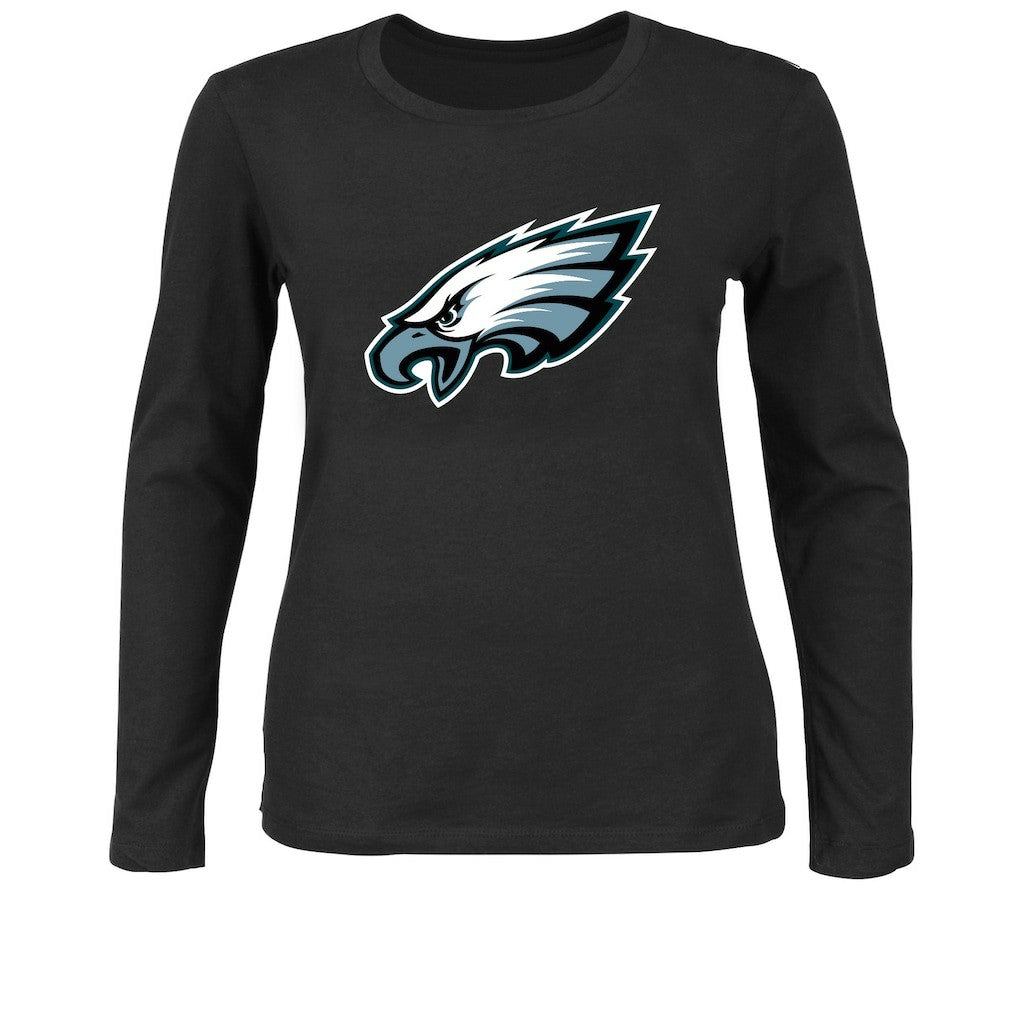 Fanatics Philadelphia Eagles Women's Plus Size Long Sleeve T-Shirt Black
