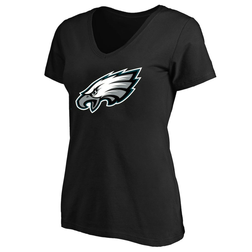Fanatics Philadelphia Eagles Women's Plus Size V-Neck T-Shirt Black