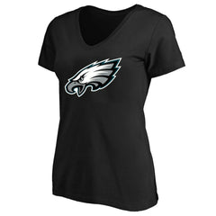 Fanatics Philadelphia Eagles Women's Plus Size V-Neck T-Shirt Black