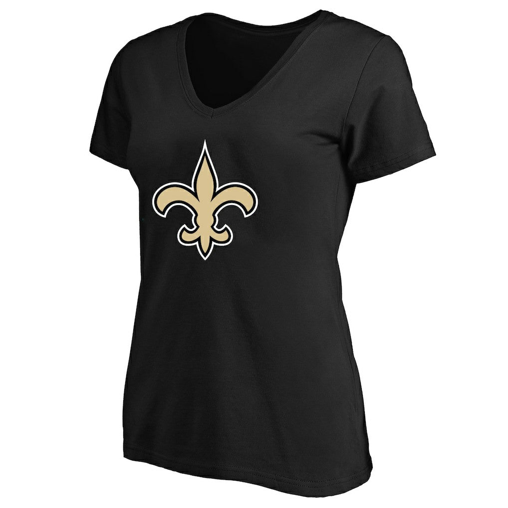 Fanatics New Orleans Saints Women's Plus Size V-Neck T-Shirt Black
