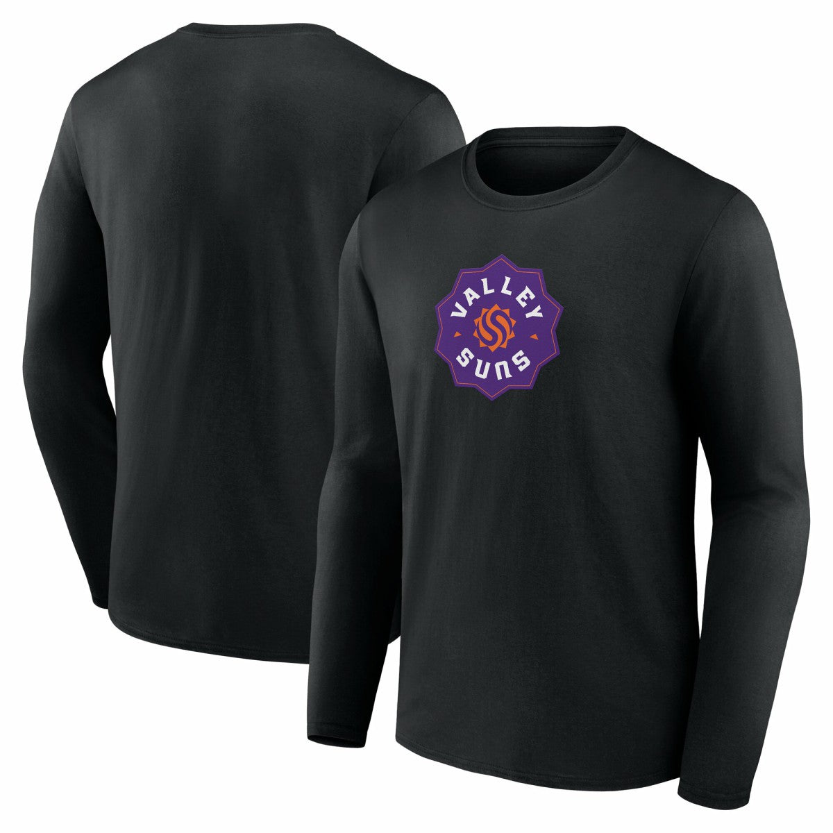 Valley Suns Primary Logo Long Sleeve T-Shirt Black