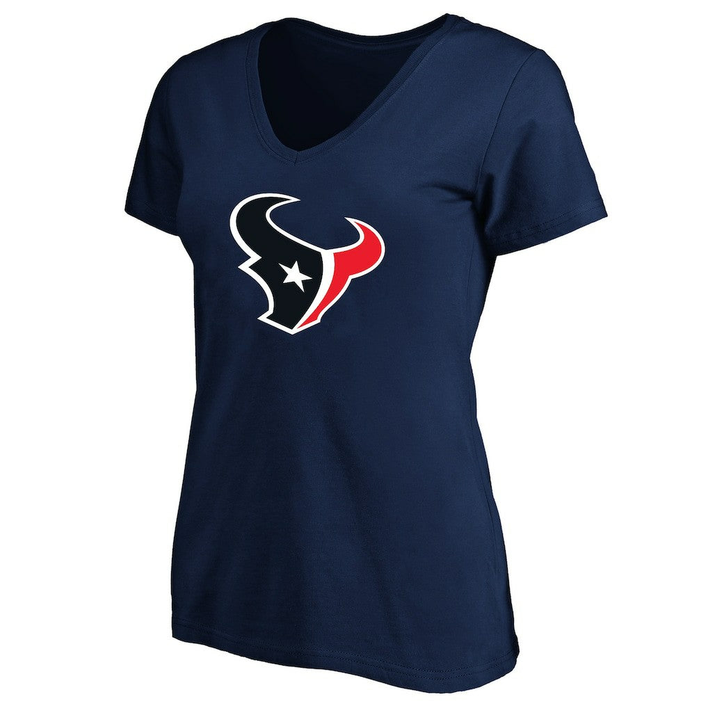 Fanatics Houston Texans Women's Plus Size V-Neck T-Shirt Navy