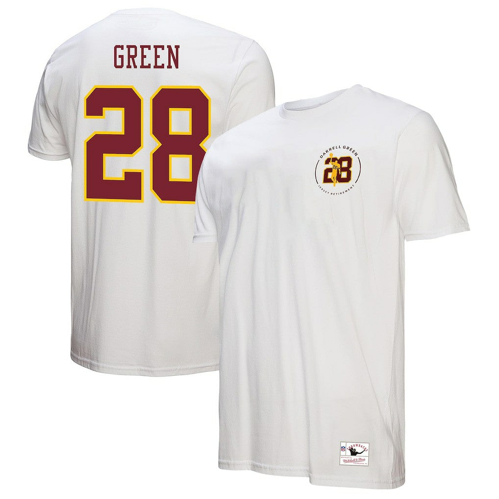 Mitchell & Ness Darrell Green Washington Commanders Retired Player Name & Number T-Shirt White