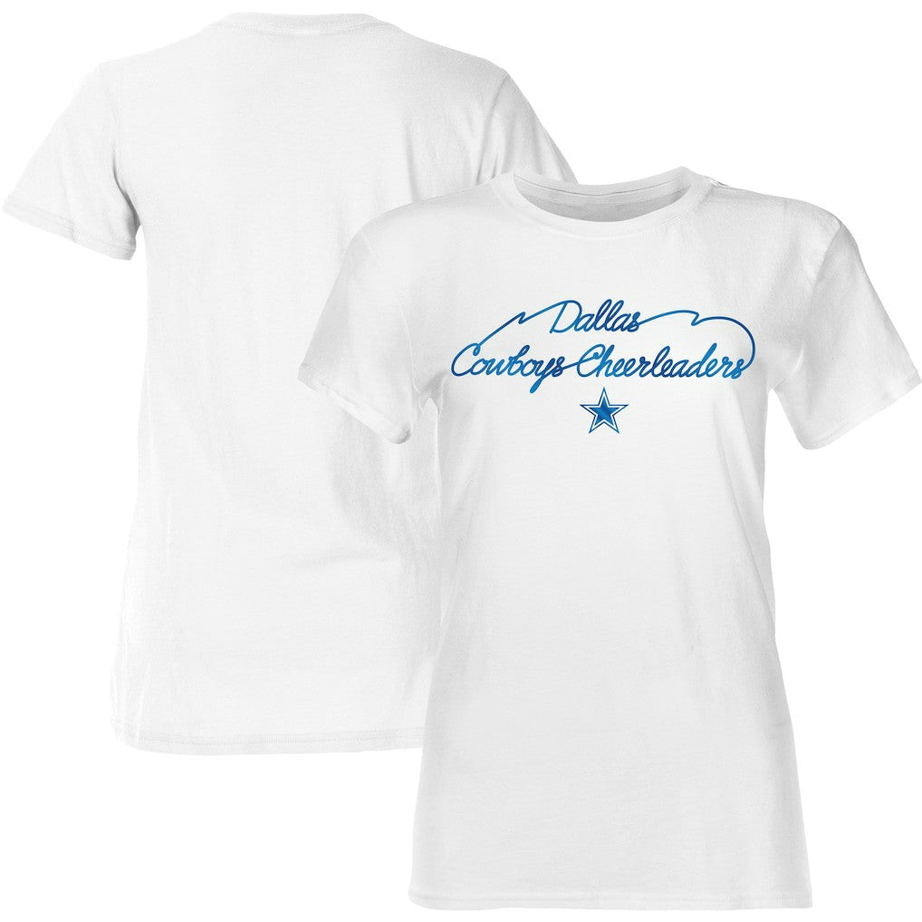 Dallas Cowboys Women's Thunderstruck Foil T-Shirt White