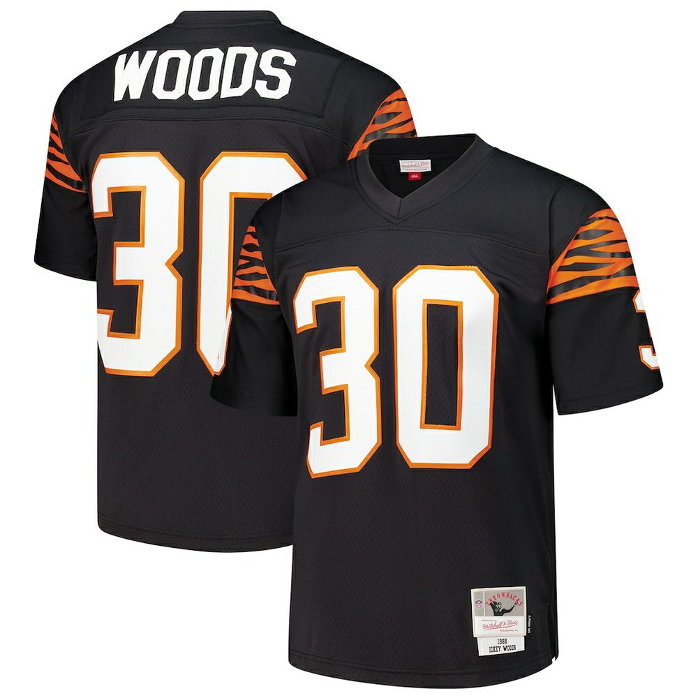 Mitchell & Ness Ickey Woods Cincinnati Bengals 1988 Legacy Replica Jersey Black
