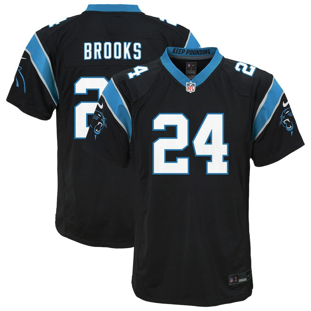 Nike Jonathon Brooks Carolina Panthers Youth Game Jersey Black