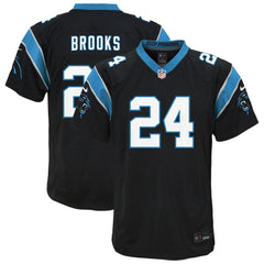 Nike Jonathon Brooks Carolina Panthers Youth Game Jersey Black
