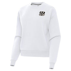 Cincinnati Bengals Antigua Women's Victory Pullover Sweatshirt White