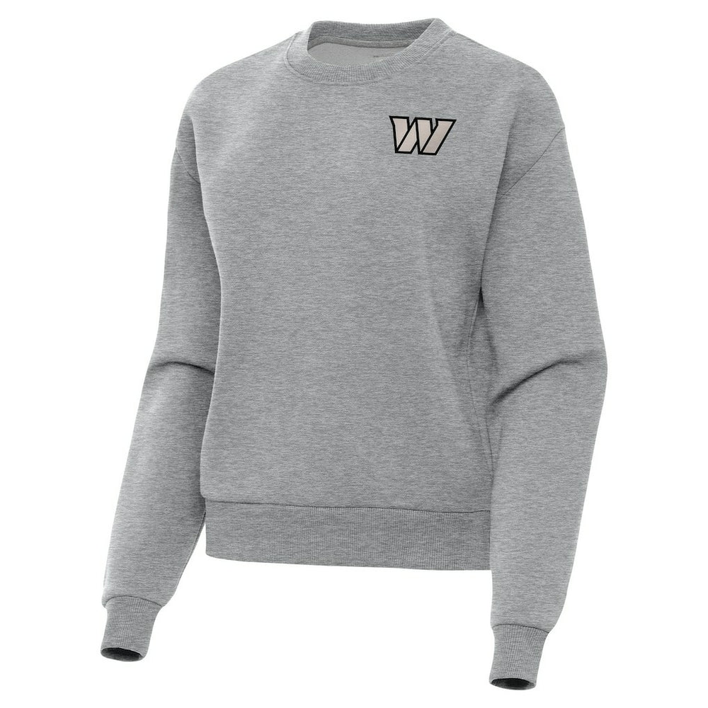 Washington Commanders Antigua Women's Victory Pullover Sweatshirt Heather Gray