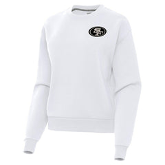 San Francisco 49ers Antigua Women's Victory Pullover Sweatshirt White