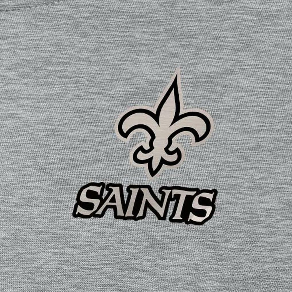New Orleans Saints Antigua Women's Victory Pullover Sweatshirt Heather Gray