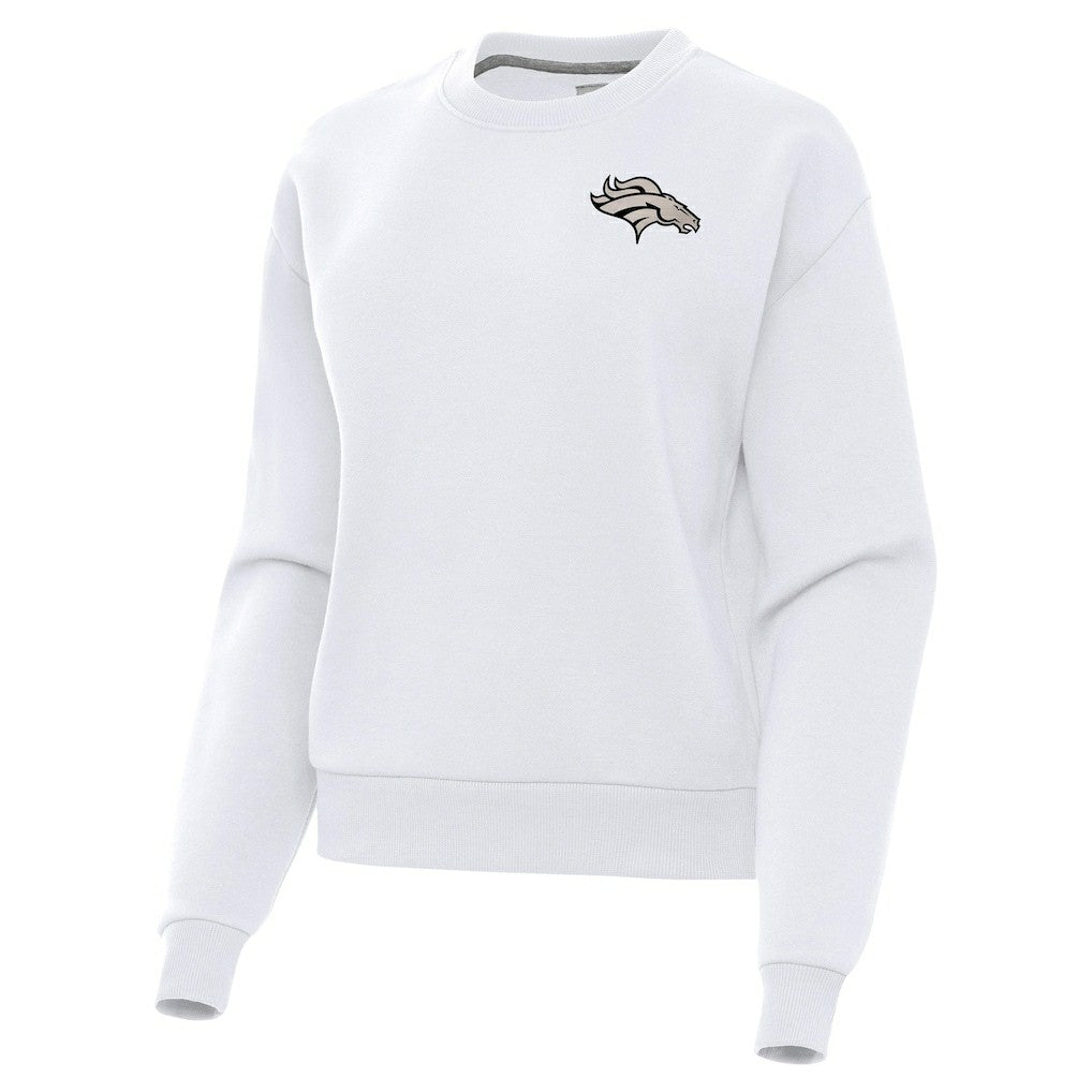 Denver Broncos Antigua Women's Victory Pullover Sweatshirt White
