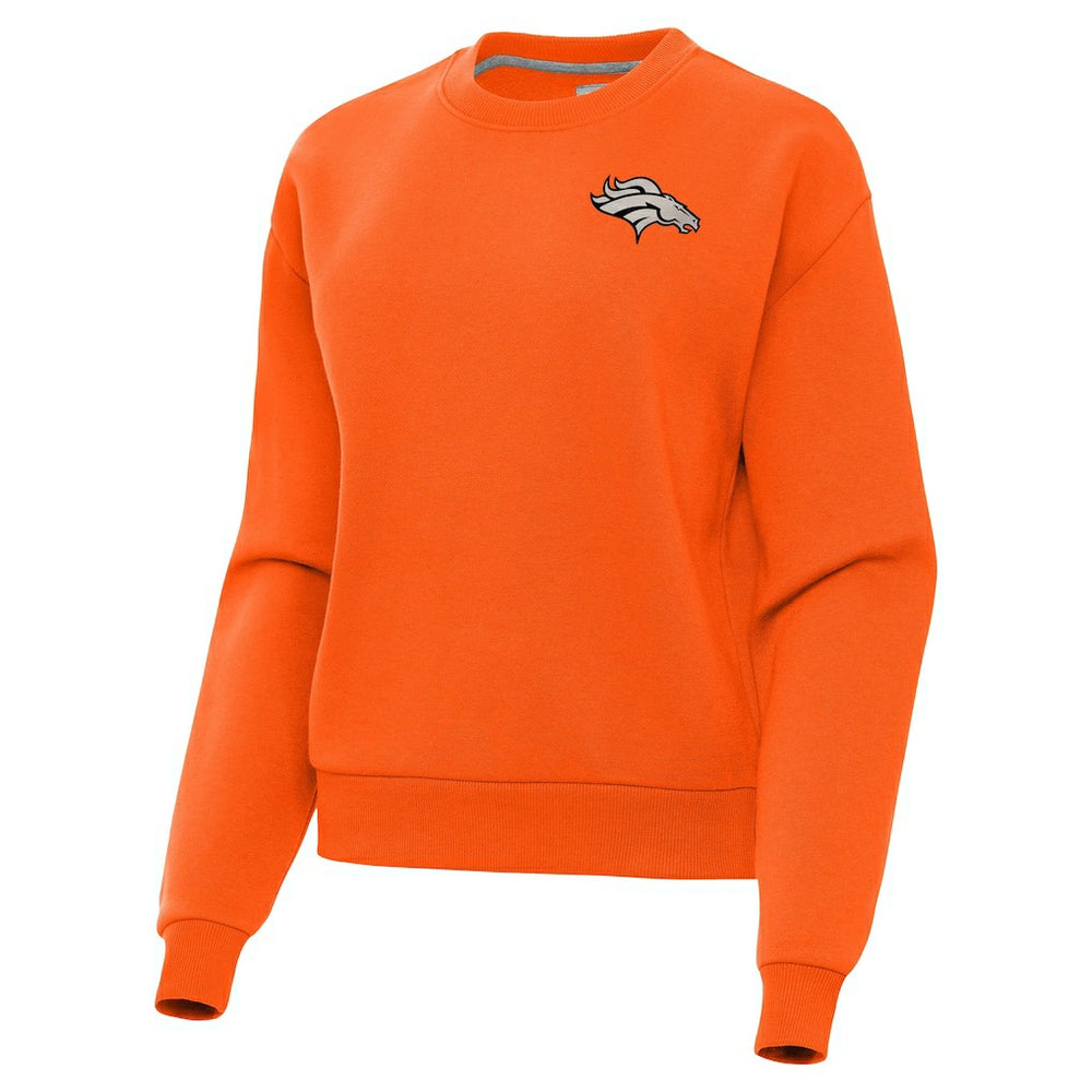 Denver Broncos Antigua Women's Victory Pullover Sweatshirt Orange