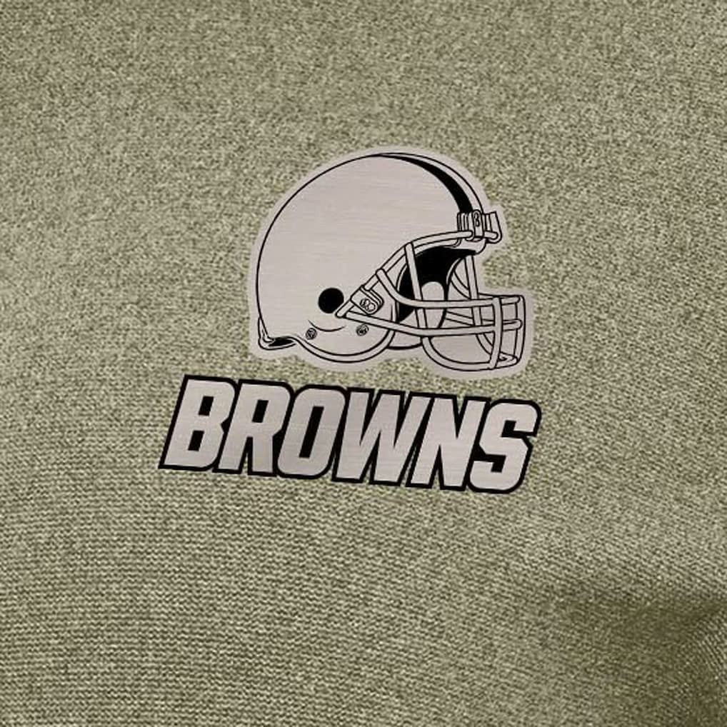 Cleveland Browns Antigua Women's Crush Quarter-Zip Top Olive