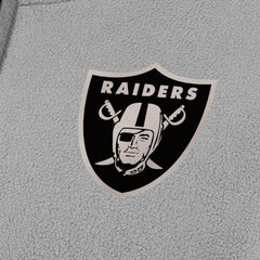Las Vegas Raiders Antigua Women's Brushed Carbon Figure Half-Zip Pullover Sweatshirt – Gray