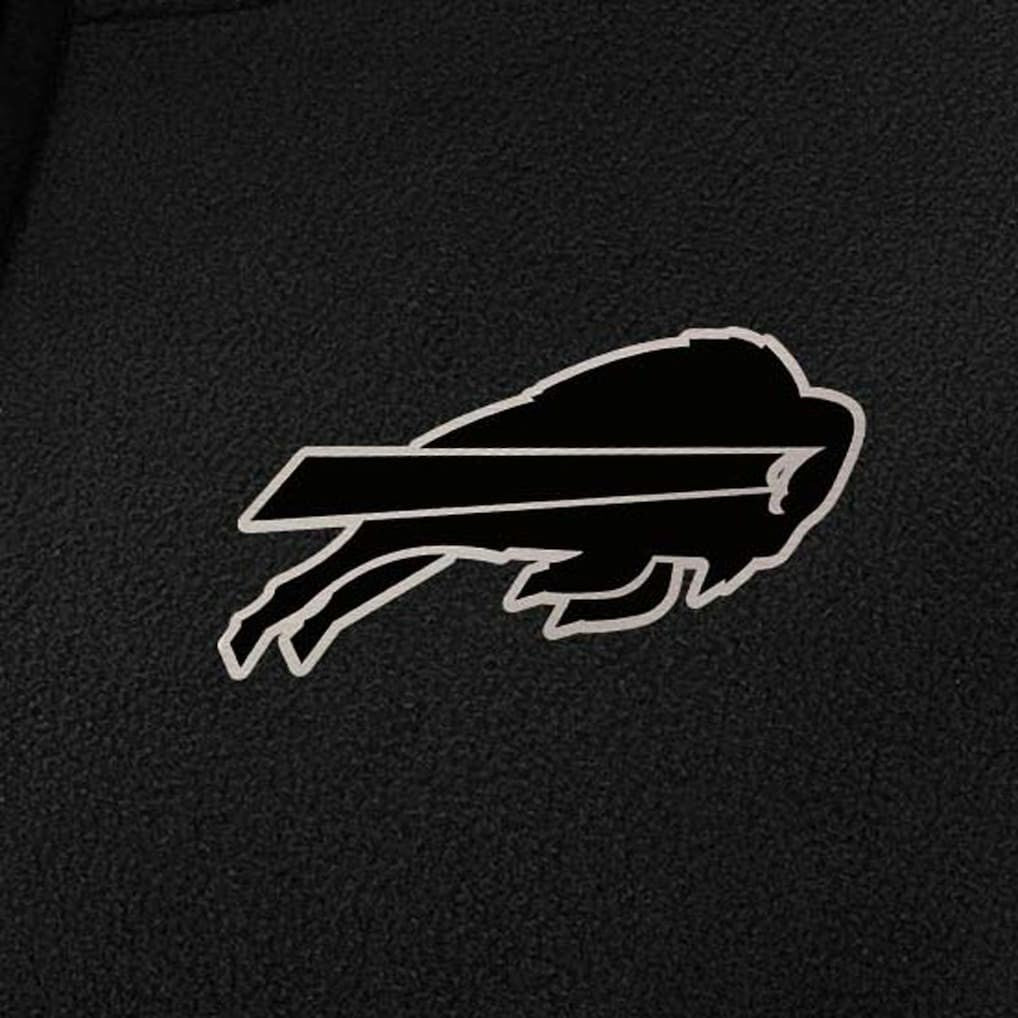 Buffalo Bills Antigua Women's Brushed Carbon Figure Half-Zip Pullover Sweatshirt – Black