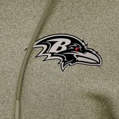Baltimore Ravens Antigua Women's Justice Pullover Hoodie Olive