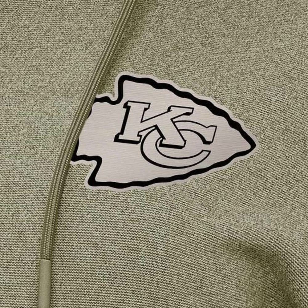 Kansas City Chiefs Antigua Women's Justice Pullover Hoodie Olive