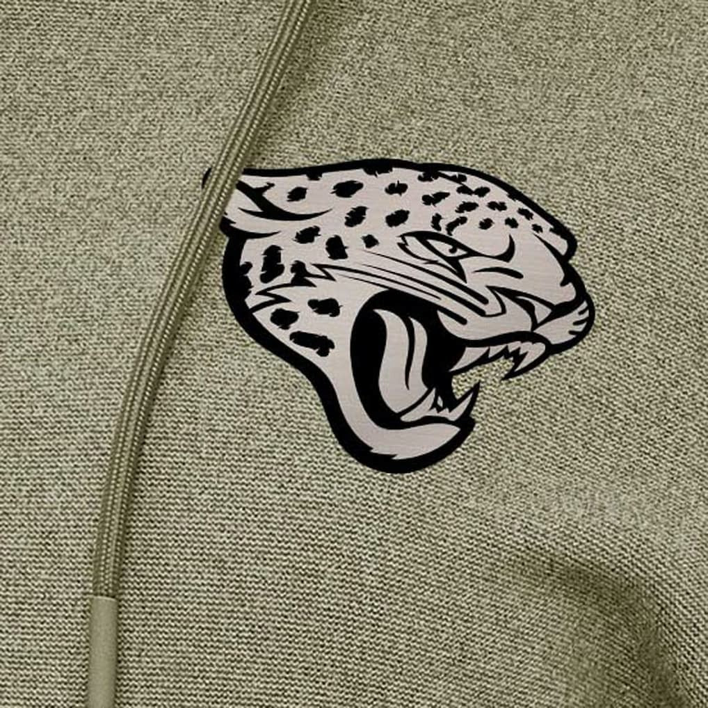 Jacksonville Jaguars Antigua Women's Justice Pullover Hoodie Olive