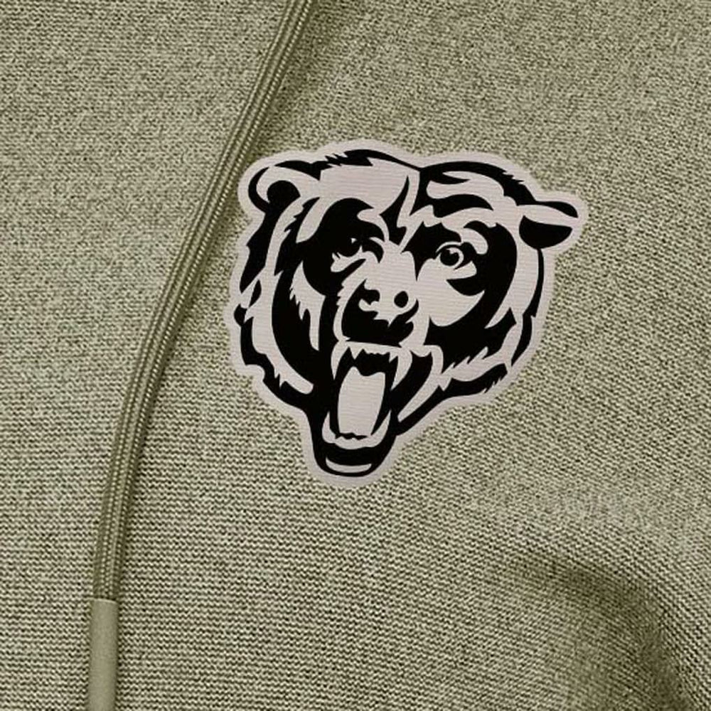 Chicago Bears Antigua Women's Justice Pullover Hoodie Olive