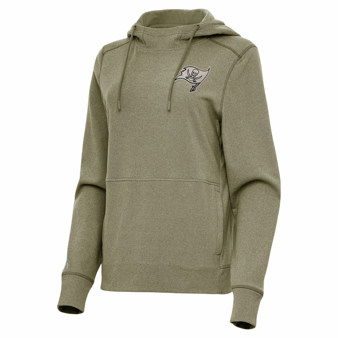 Tampa Bay Buccaneers Antigua Women's Justice Pullover Hoodie Olive