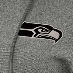 Seattle Seahawks Antigua Women's Justice Pullover Hoodie Heather Black