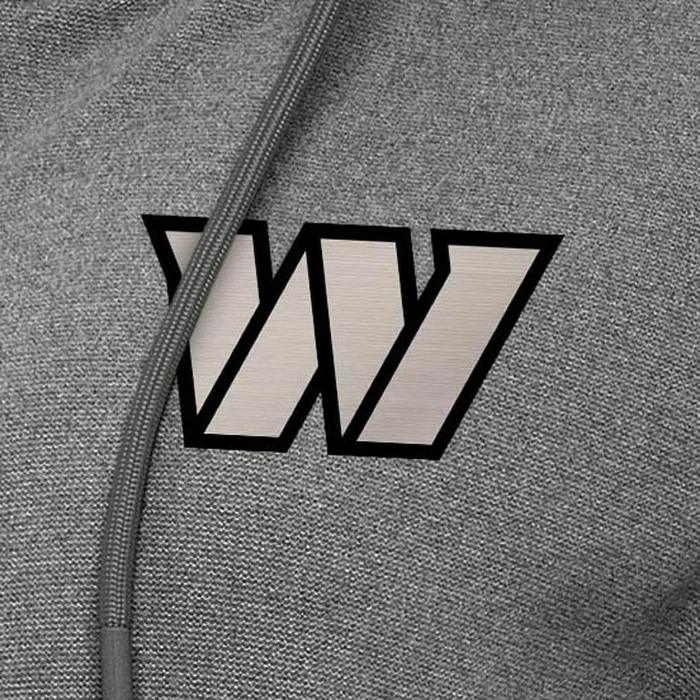 Washington Commanders Antigua Women's Seeker Full-Zip Hoodie Jacket Heather Black
