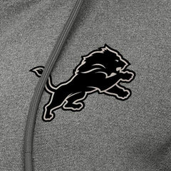 Detroit Lions Antigua Women's Seeker Full-Zip Hoodie Jacket Heather Black