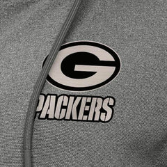 Green Bay Packers Antigua Women's Seeker Full-Zip Hoodie Jacket Heather Black