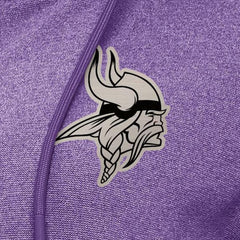 Minnesota Vikings Antigua Women's Seeker Full-Zip Hoodie Jacket Heather Purple
