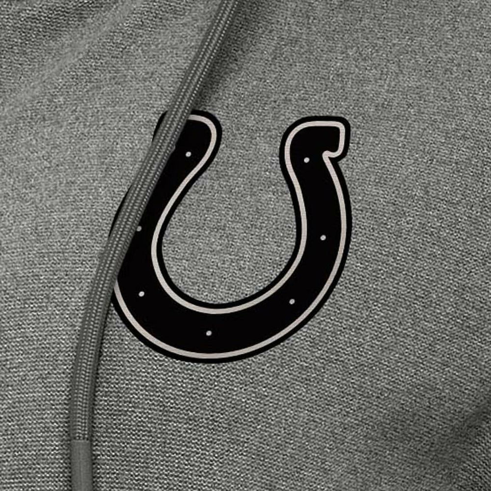 Indianapolis Colts Antigua Women's Seeker Full-Zip Hoodie Jacket Heather Black