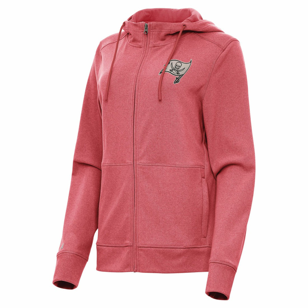 Tampa Bay Buccaneers Antigua Women's Seeker Full-Zip Hoodie Jacket Heather Red